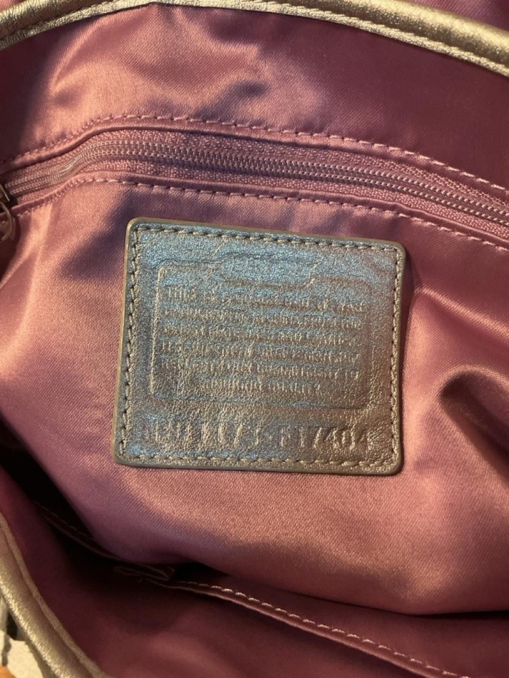 Coach Signature SoHo Scarf Circle-Print Shoulder Bag in Purple and Gray - Picture 3 of 8